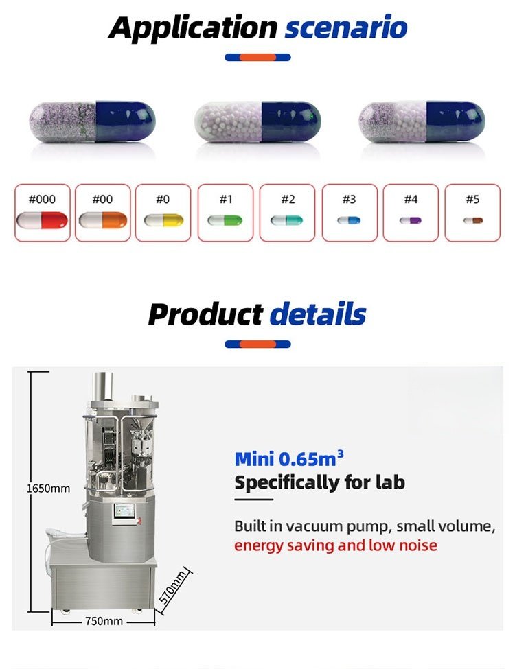 Commercial Small Fully Automatic Capsule Filling Machine