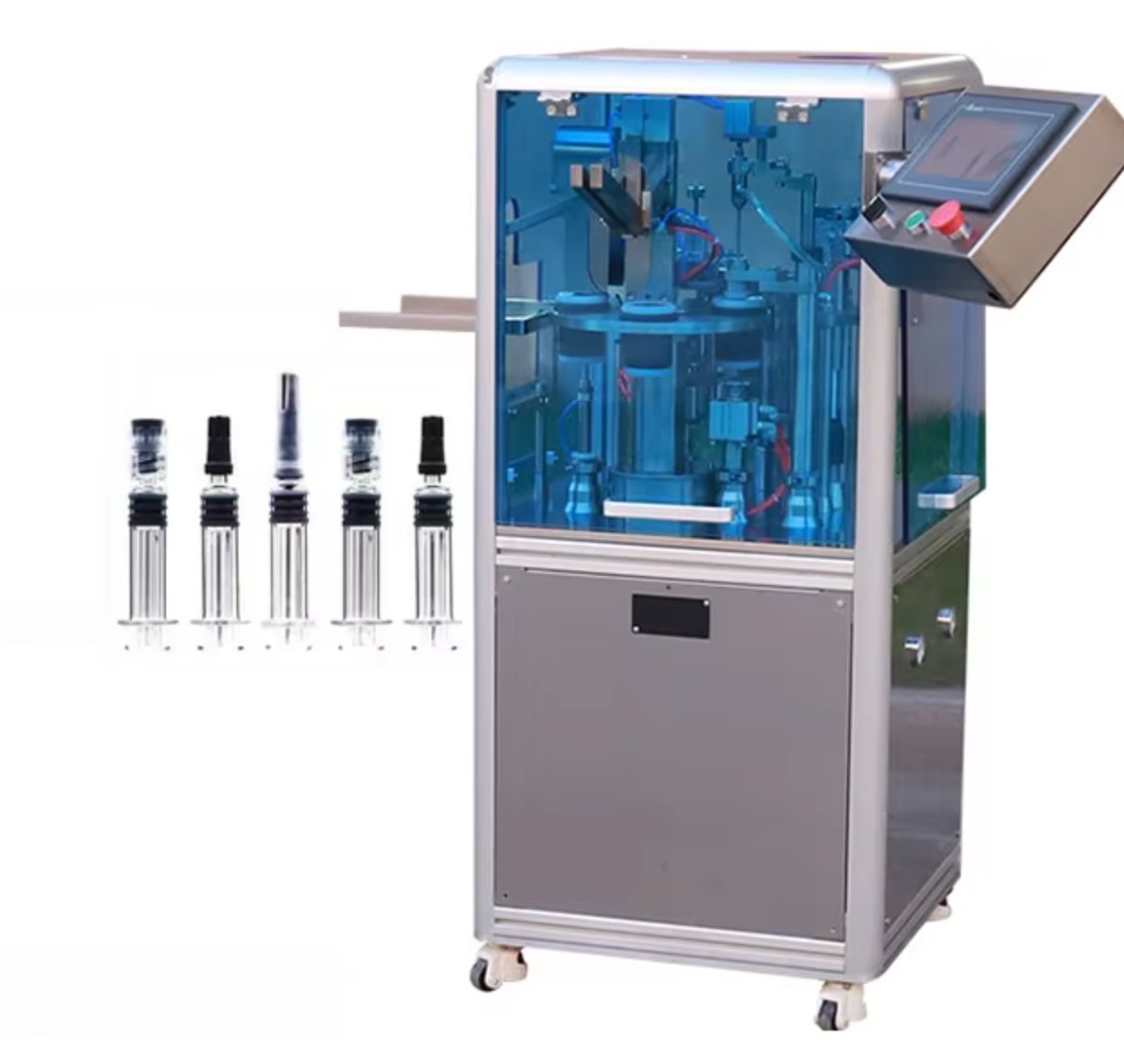 Vacuum syringe filler filling system