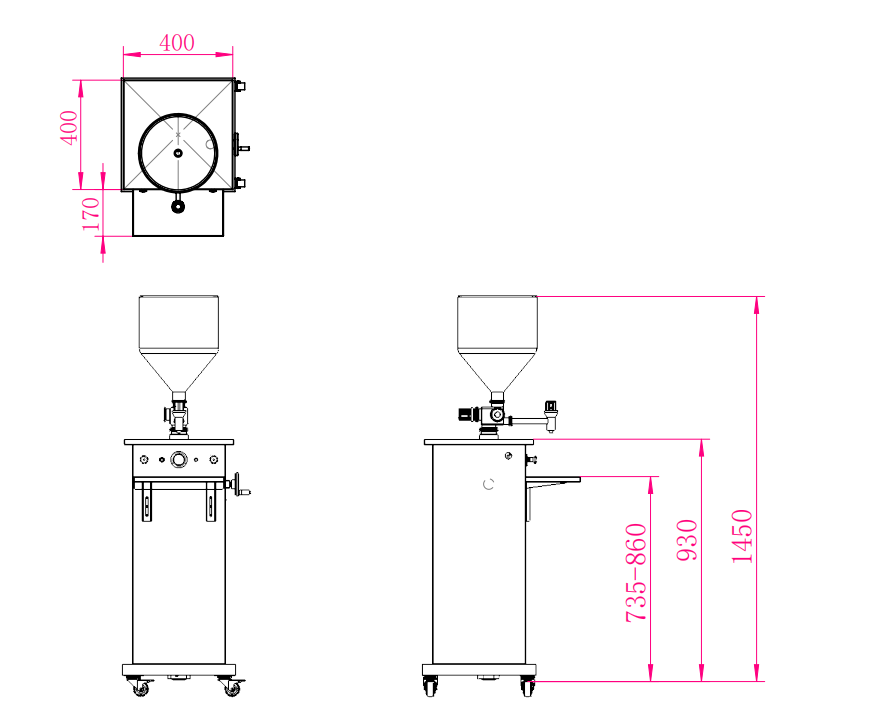 Manual syringe filling machine Manual syringe filling machine