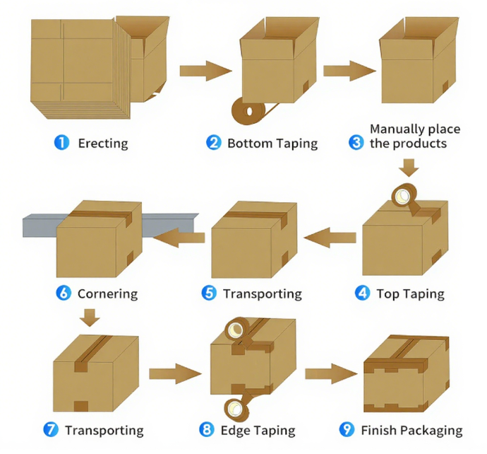 Automatic Carton Sealing Production Line