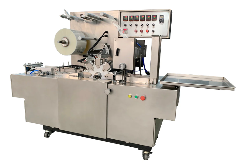 Automatic cellophane wrapping machine